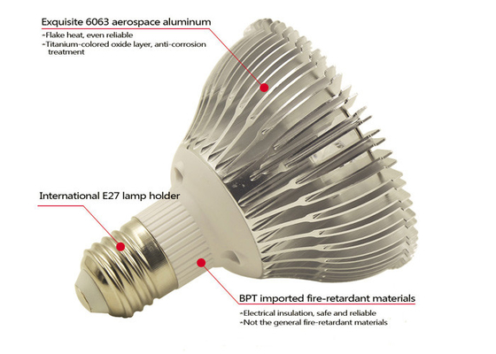 E27 45w Indoor Grow Lights Bulbs 3w Cree Bridgelux EPISTAR 660nm 630nm 730nm UV IR