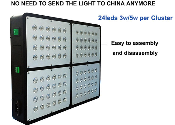 96leds 3w 300w Led Growing Lights For Cannabis , Dual Core Led Weed Grow Lights